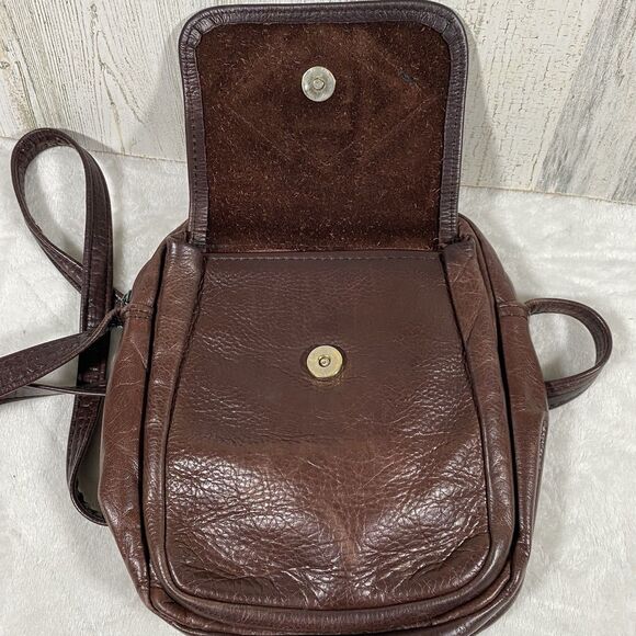 Handmade Leather Crossbody Purse Turquoise Stone Rustic Western Boho Aztec - Picture 8 of 9